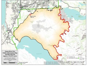 Funny River Fire Map 6-2-14