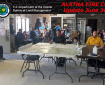 Dirk Giles, the incident commander in training for the Alatna Complex, talks to Alatna and Allakaket villagers at a community meeting at the Allakaket Tribal Council Hall on June 30, 2016.