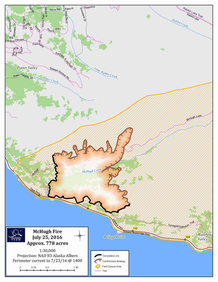 Updated Fire Perimeter Map July 25 2016 