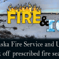 Graphic for Fire & Ice story regarding BLM Alaska Fire Service and U.S. Army Alaska kicking off prescribed fire season