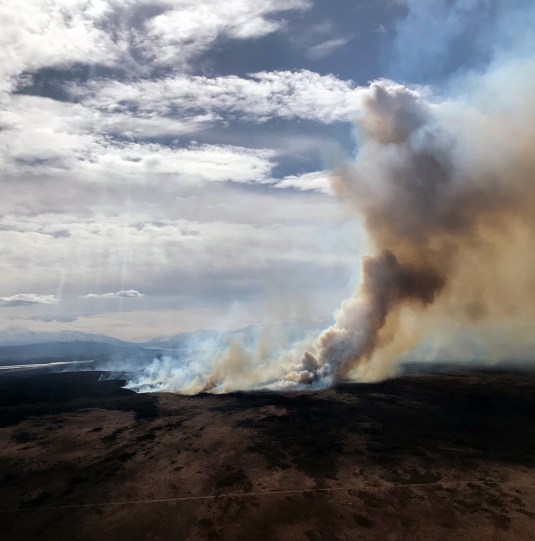 Photo of the Oregon Lakes Impact Area Fire