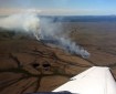 Photo of the Kuyukutuk Fire (#224) is burning in tundra about 17 miles north of Russian Mission and Marshal on June 10, 2019. It is estimated to be 15 acres in size.