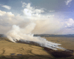Photo of the roughly 700-acre Koyukutuk River Fire (#224) burning north of Russian Mission.