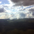 Photo of 32,500-acre North River Fire burning 28 miles northeast of Koyuk.