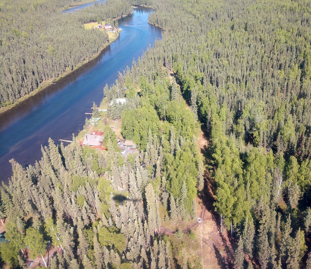 Photo of a fuelbreak with hoselay near a Richardson Clearwater property.