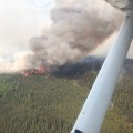 The McArthur Creek Fire near the Alaska/Canada border as seen from the air on Saturday, June 29, 2019. Photo by Peter Talus/Alaska Division of Forestry