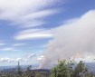 A smoke column rises from the Shovel Creek Fire Tuesday afternoon, June 25, 2019 as viewed from atop Murphy Dome northwest of Fairbanks. Photo by Sarah Saarloos/Alaska Division of Forestry