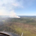 The Rainbow 2 Fire about 15 miles west of Delta Junction as seen at around 3 p.m. on Friday, July 5, 2019. Photo by Mike Goyette/Alaska Division of Forestry
