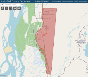 Map of the evacuation area for McKinley Fire on Aug. 17, 2019.