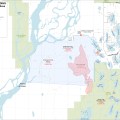 A map showing the location and boundaries of the public access and hunting closure for the Willow Swamp area in Game Management Unit 14A due to the Deshka Landing Fire. For a downloadable PDF version of the map go to