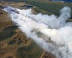 An aerial photo of the Deshka Landing Fire (#736). Photo by Tim Whitesell/Alaska Division of Forestry