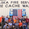 BLM Alaska Fire Service Fire Cache Warehouse staff at the beginning of the 2019 fire season on May 30, 2019.