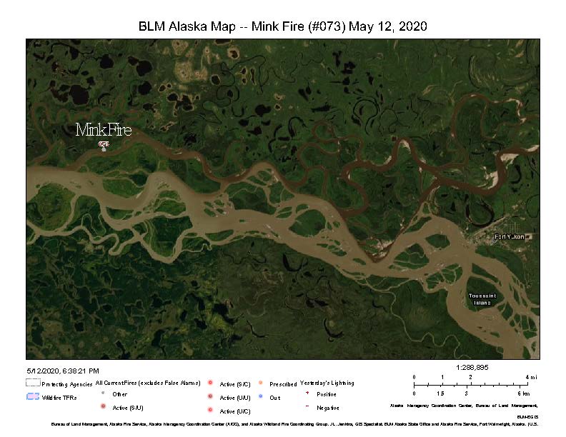 Map of the Mink Fire