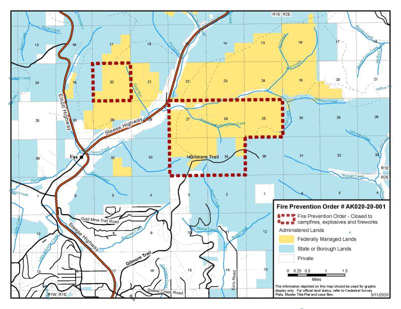 Map included in Fire Prevention Order