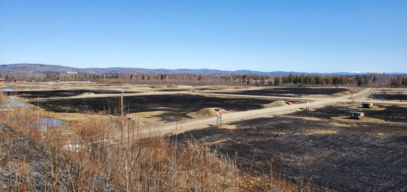 Photo after a prescribed burning was completed.