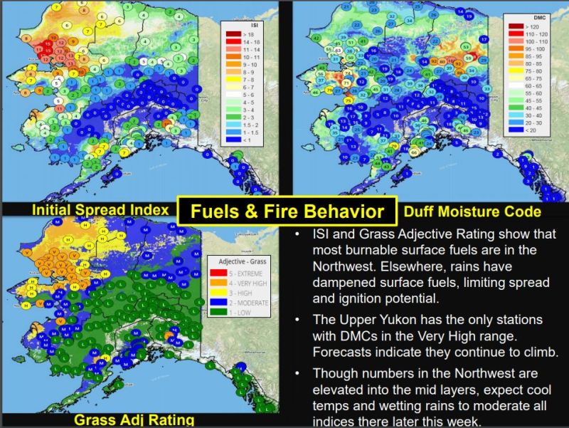 This slide from the Alaska Interagency Coordination Center Weather Briefing on June 21, 2020