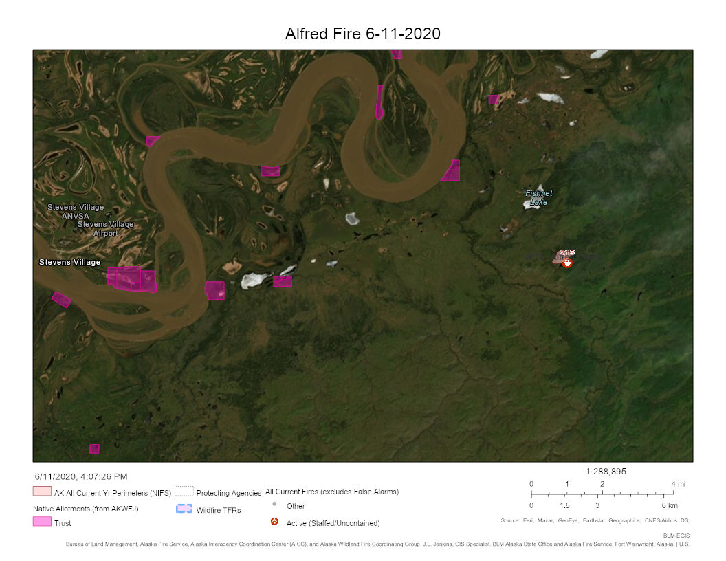 Stevens Village Alaska Wildland Fire Information