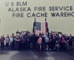 Staff stands in front of the BLM AFS Cache