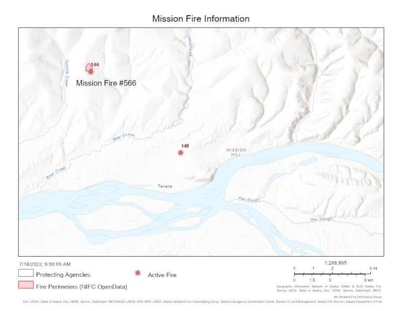 Mission Fire #566 Map for Monday, July 18, 2022