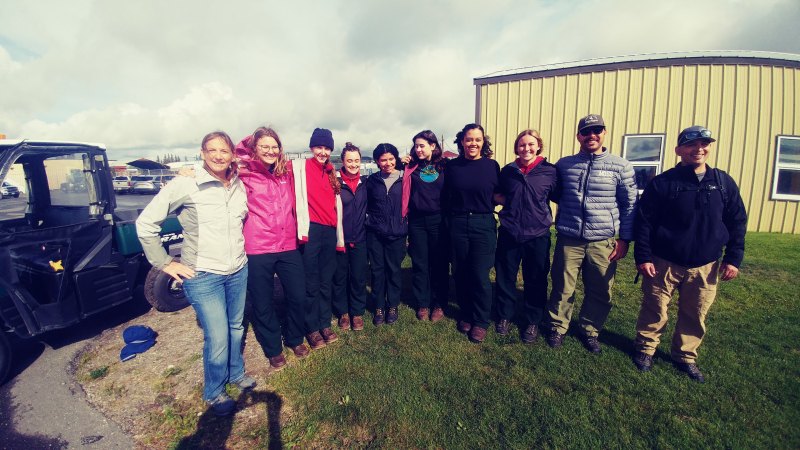The Great Lakes National Park Service fire module and all-female crew, led by Crew Boss Carson Mountford, arrives today on the Paradise Complex. 