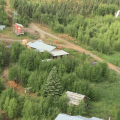 view of the Lime Village from the air. Showing houses.