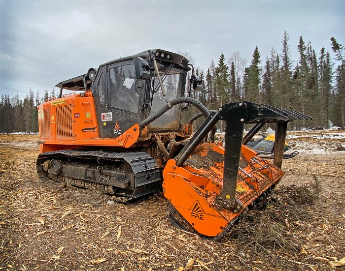 Tracked heavy masticator used by contractor. Photo credit: AK DOF/photos