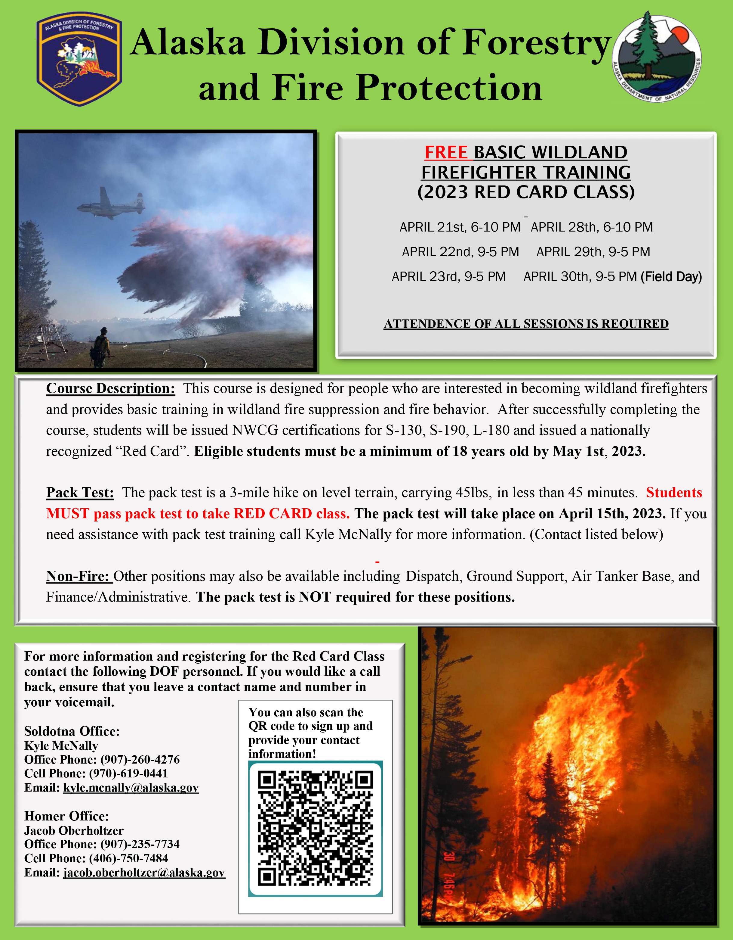 Read Card Class Refresher & basic firefighter training schedule – Forestry 2023 ...