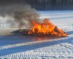 Snowmobiles can cause - or catch on fire.
