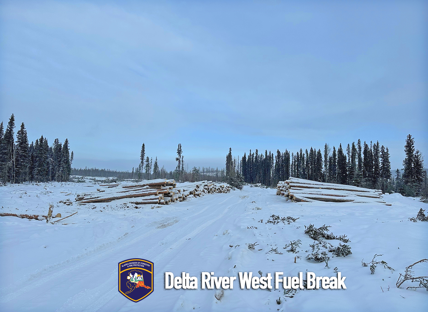 Picture of the Delta River West 2023 winter accomplishments.