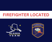Graphic sying "Firefighter Located"