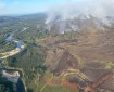 Aerial view of the McCoy Creek Fire and the Salcha RIver.