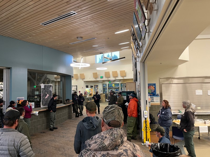 Briefing took place indoors this morning.