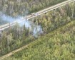 Pipeline Fire (#412) burning near Glennallen in DOF's Copper River Area on Wednesday, August 7. DOF engines, DOF helitack, Alyeska Pipeline water tender, and Copper Valley Electric responded to suppress the fire.