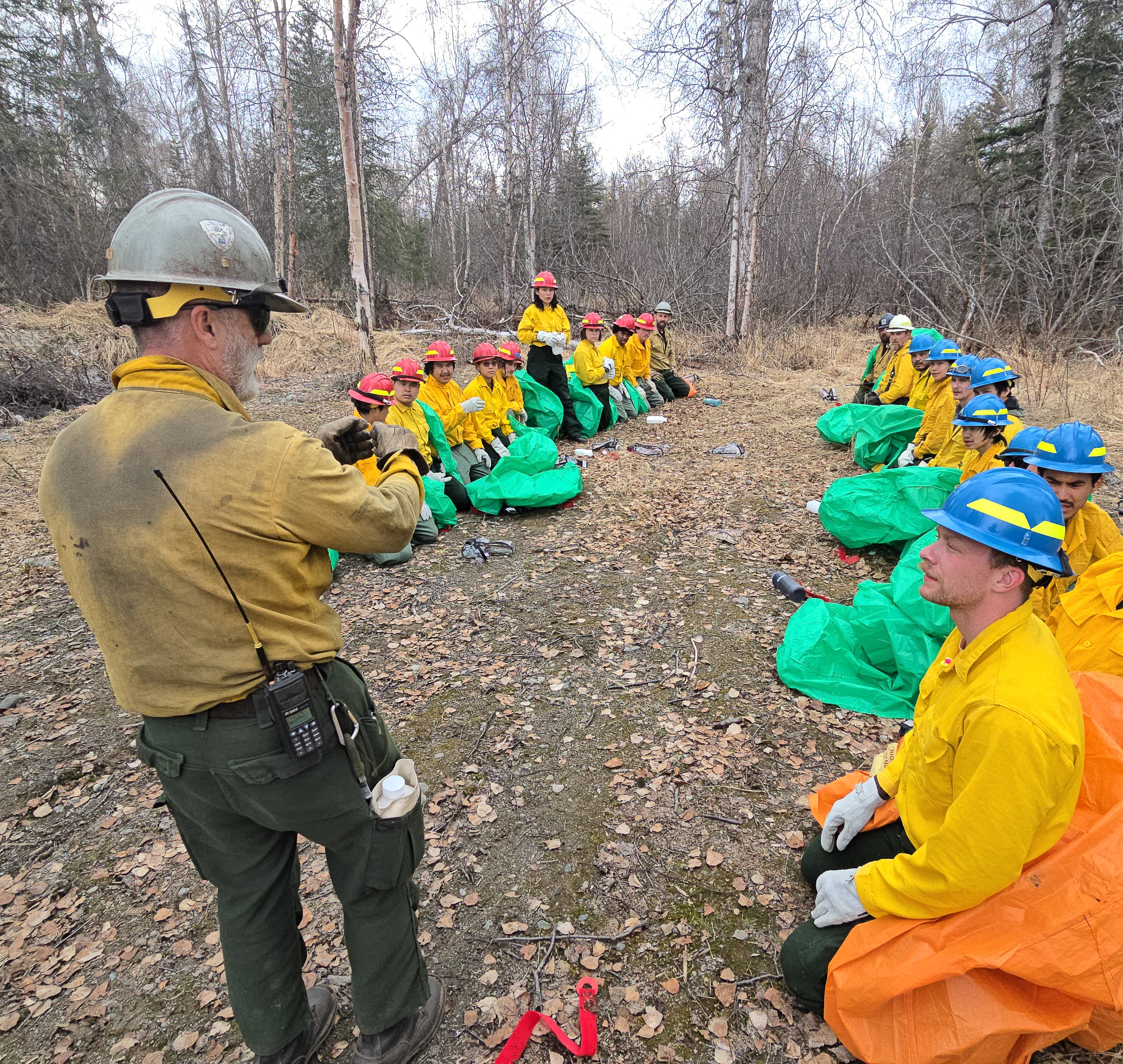 Academy Operations Chief Matt Jones with Cadets During Training