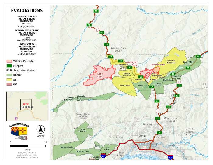 Evaluation map for the Himalaya Road, Washington Creek, and Aggie Creek fires