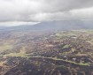 An aerial view of the burned tundra from the Nuna Fire.