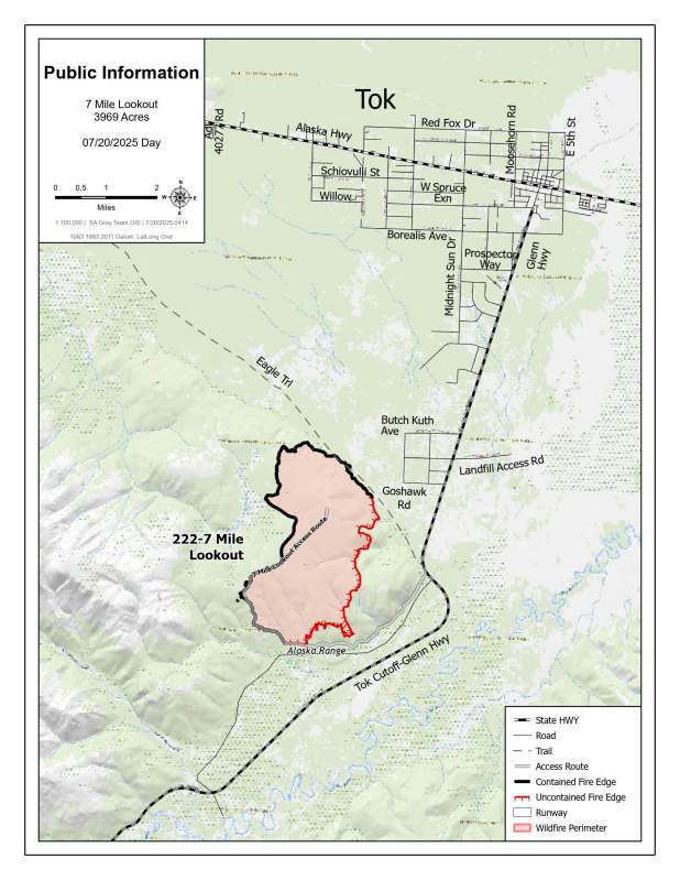 Map of fire area
