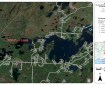 Map showing the location of a fire DFFP responded to on Flat Lake.