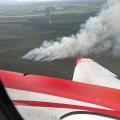 Aerial view of the Rapeseed Fire (#275) The Delta Agricultural fields are visible to the west.