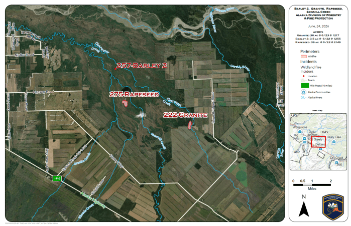 Map of Delta Area fires