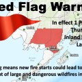 This graphic is for a Red Flag Warning in Southwest Alaska.