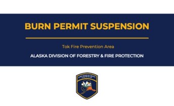 Graphic announcing the suspension of Burn Permits.