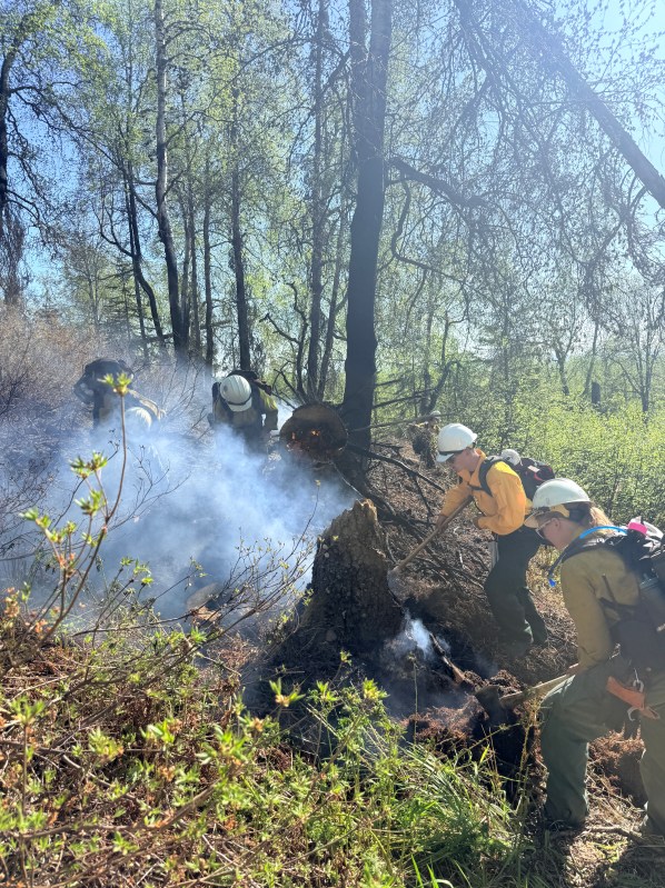 MatSu Crew working on the Mastadon Fire #131