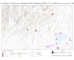 Map showing three new fire points to the north and northwest of the community of Minto, Alaska
