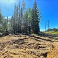 Intersection of powerline corridor and dozer line on Grandview Fire.