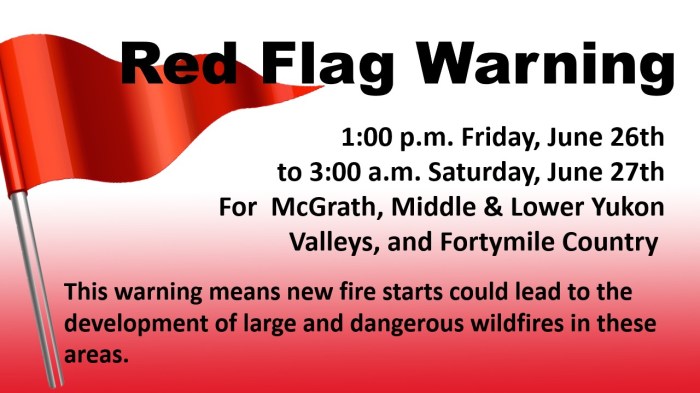 Red Flag Warning Graphic