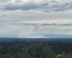 Smoke from the Tatlanika Fire is visible from University Alaska Fairbanks on July 8th 2026